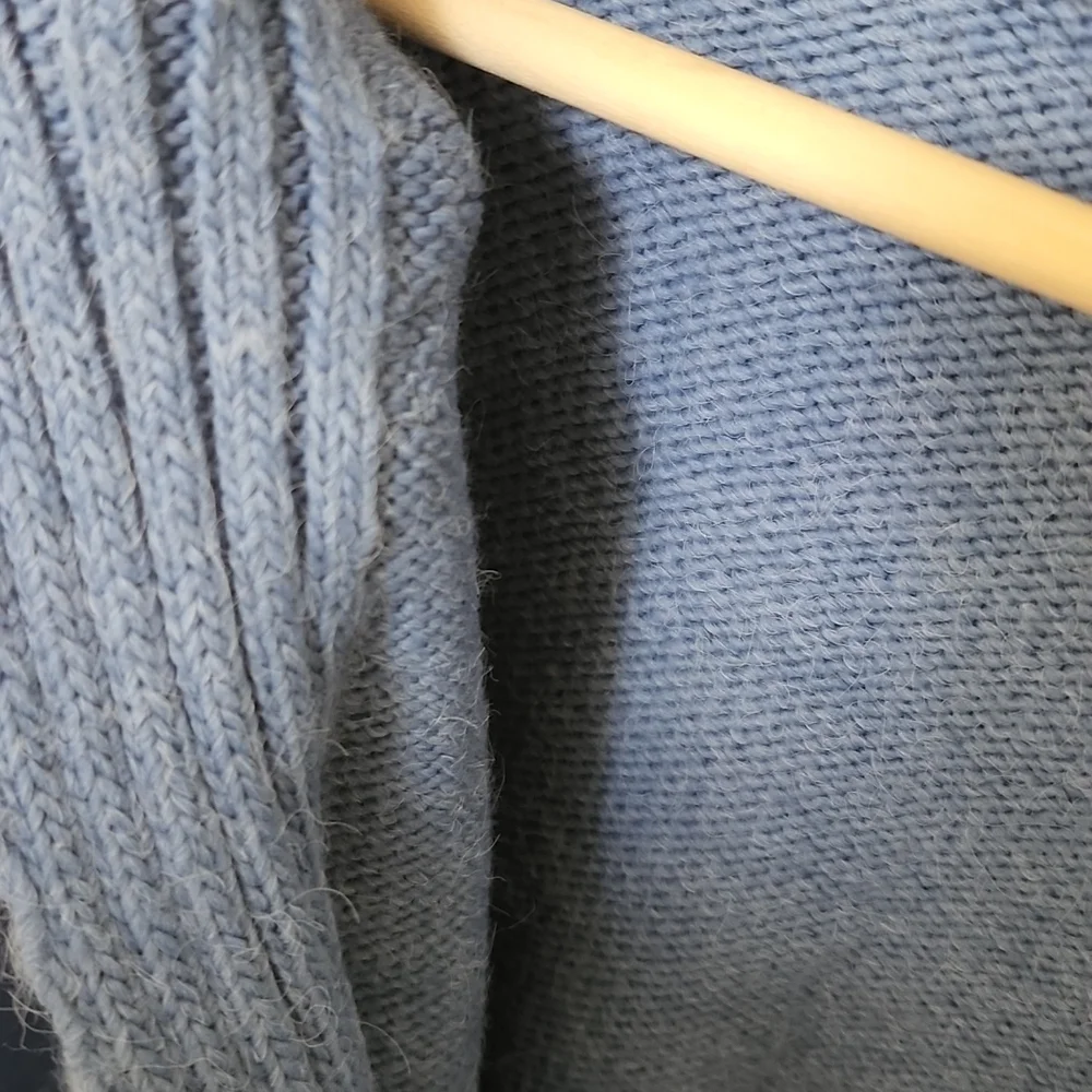 ASOS Design V-Neck Cardigan Puff Sleeve Blue UK 16 | US 12 NEW NWT - Picture 12 of 15